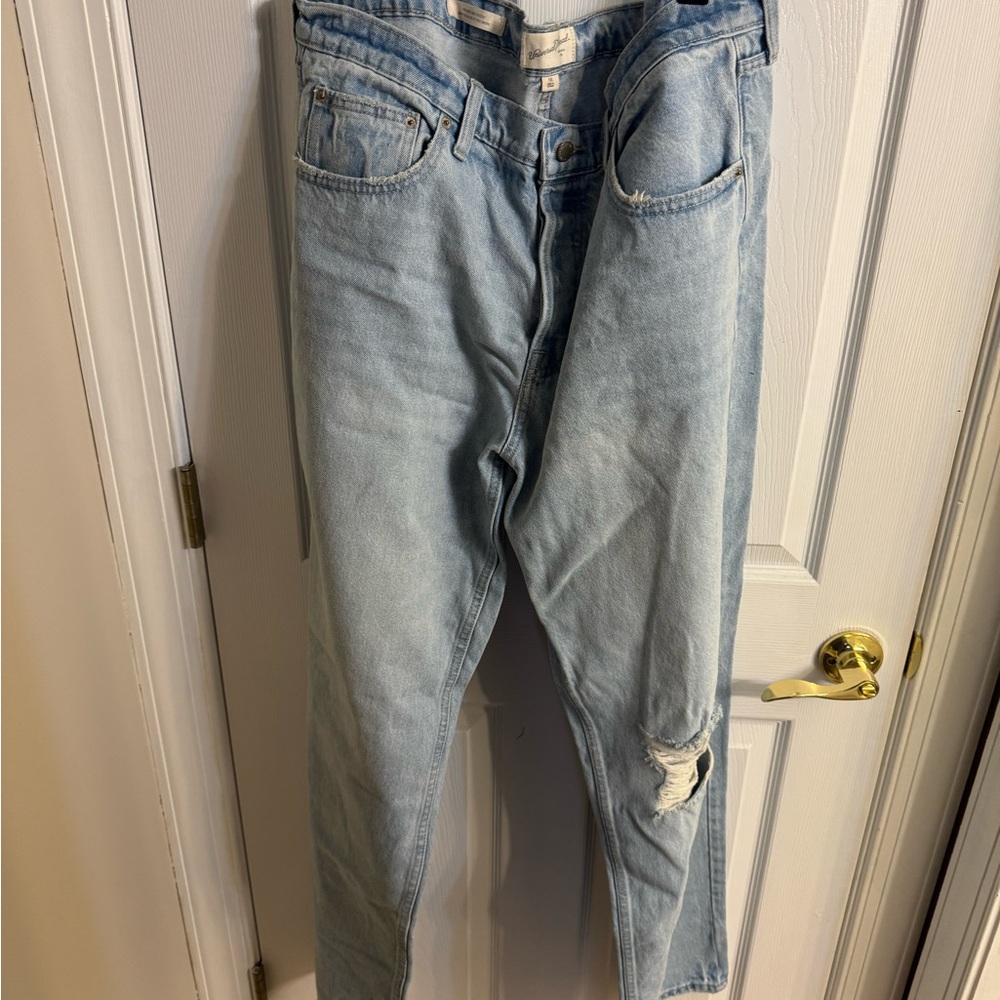 Light Blue Distressed Jeans
